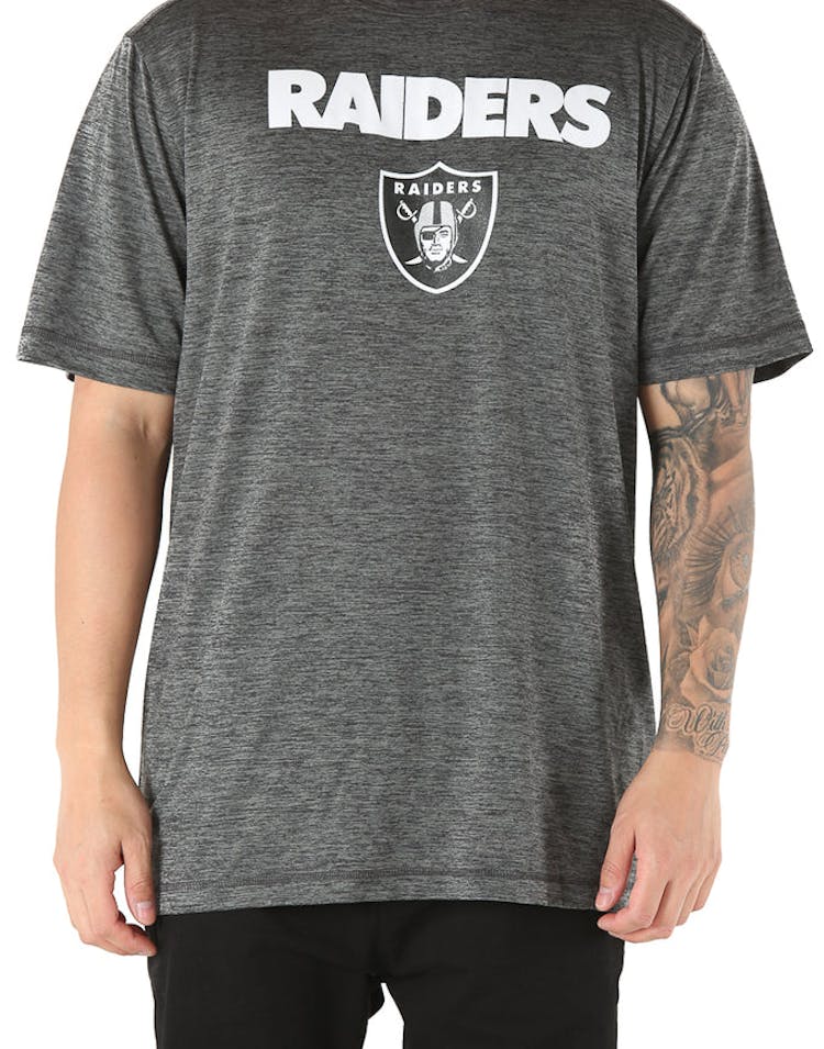 Majestic Athletic Pro Grade Tee Oakland Raiders Charcoal Heather