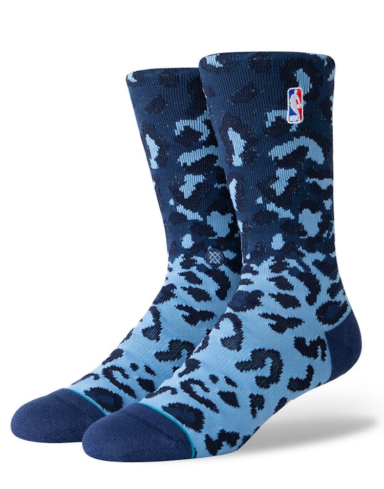 Stance NBA Logoman Leopard Blue