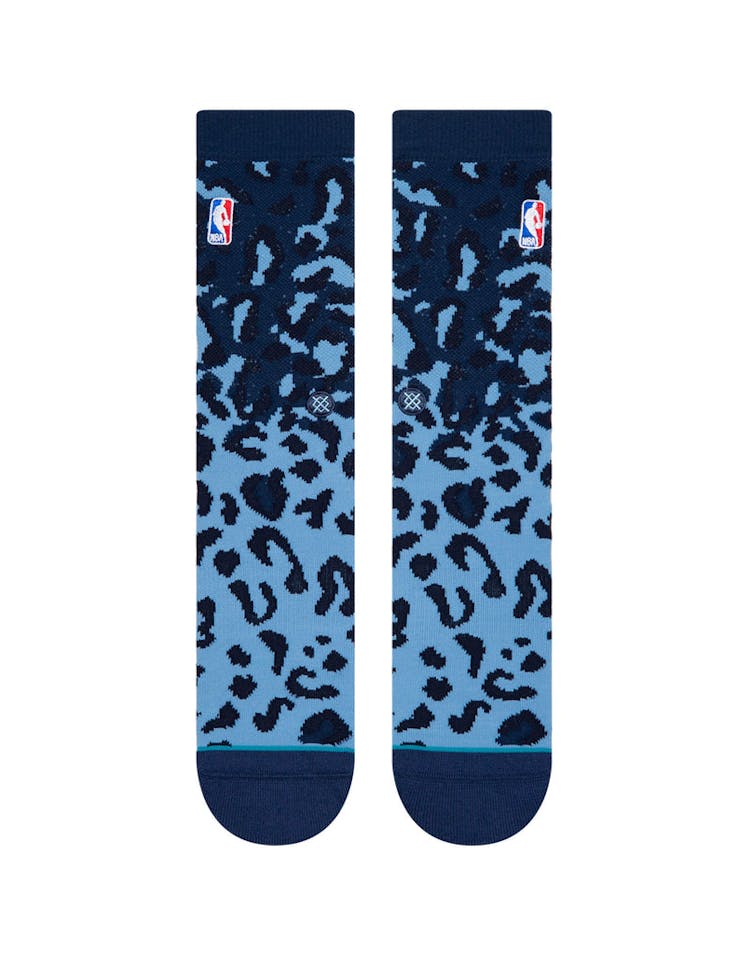 Stance NBA Logoman Leopard Blue