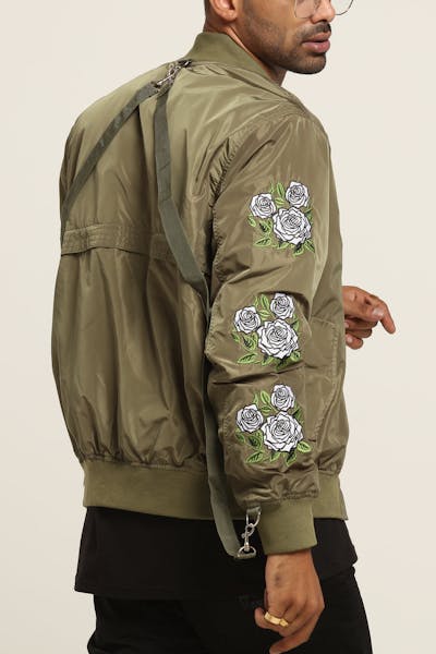Lifted Anchors Rosa Bomber Jacket Khaki