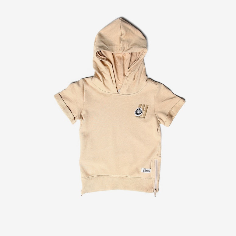 Lil Homme Faucon SS Hoodie Stone