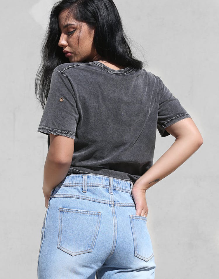 Nana Judy Bolt Boyfriend Tee Black Vintage