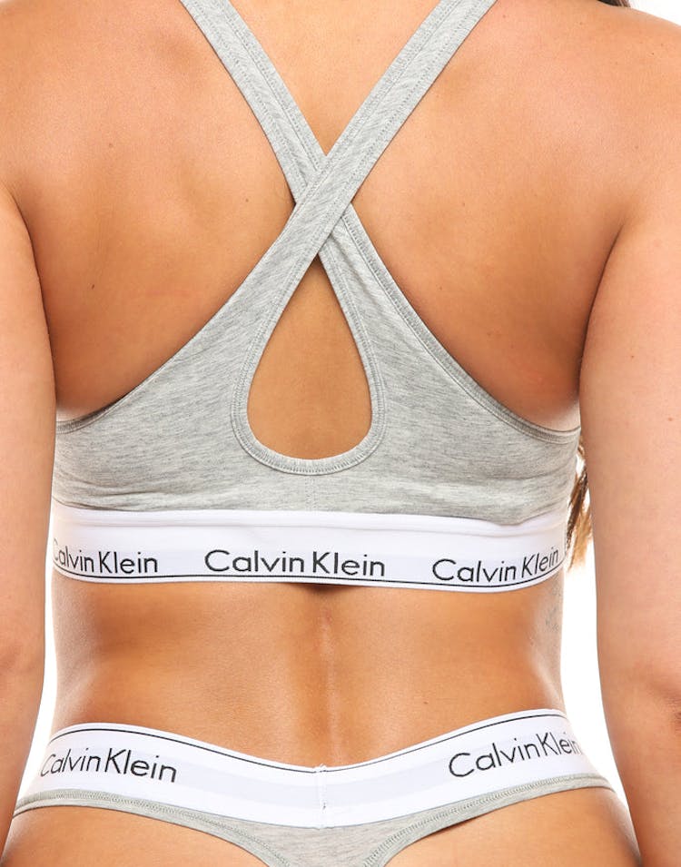 Calvin Klein Modern Cotton Bralette Grey Heather