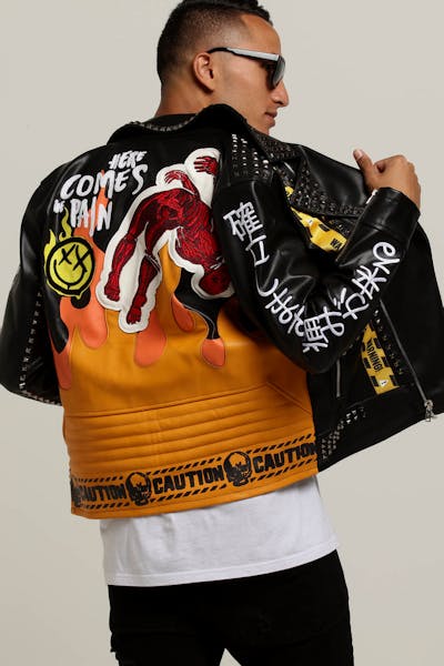 Eternity BC/AD Here Comes The Pain Moto Jacket Black