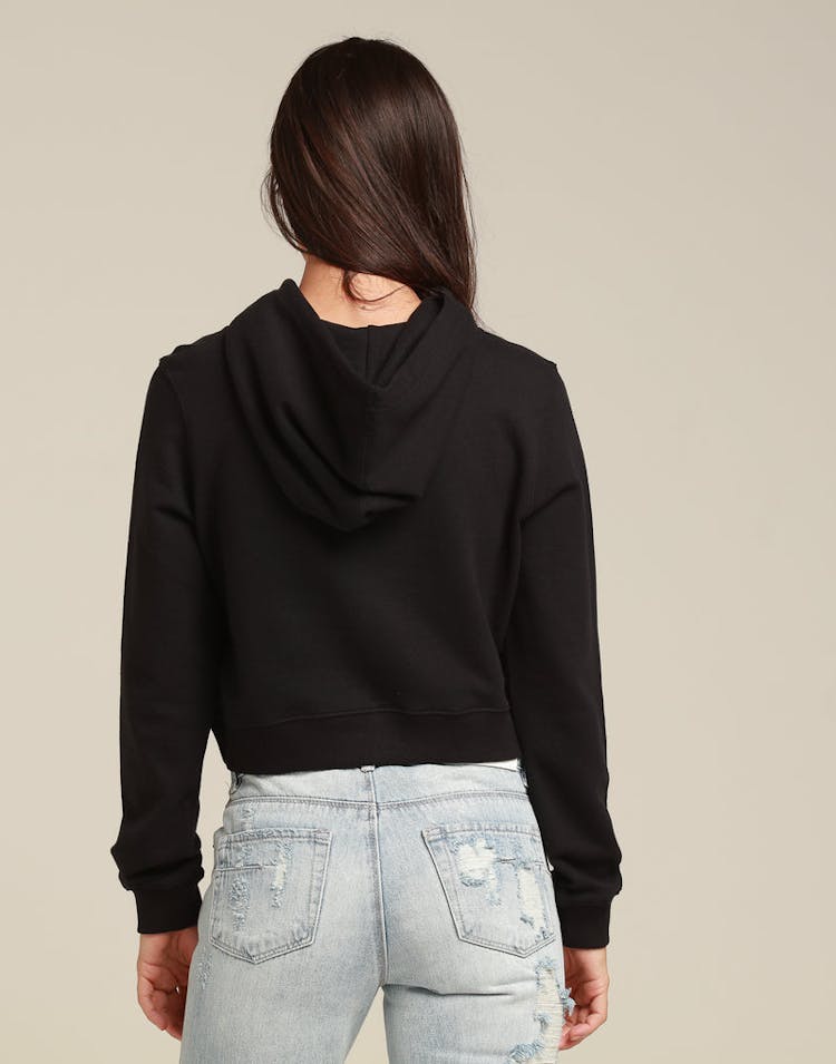 Calvin Klein Women's Monogram Embroidery Hoodie Black