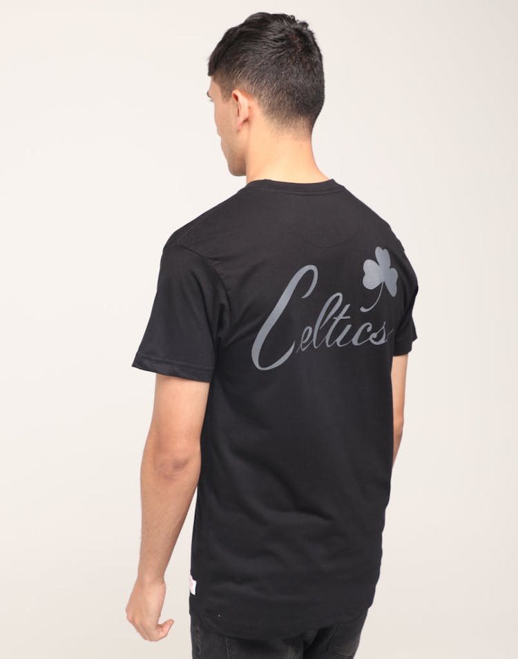 Mitchell & Ness Boston Celtics Tonal Wordmark SS Tee Black