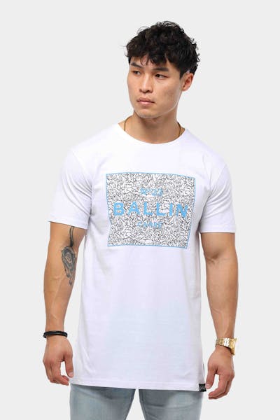 Carré Men's Ballin 3 Retro Divise SS Tee White