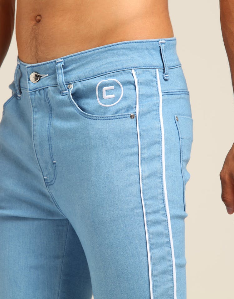 Carré Lignes Skinny Jean Blue