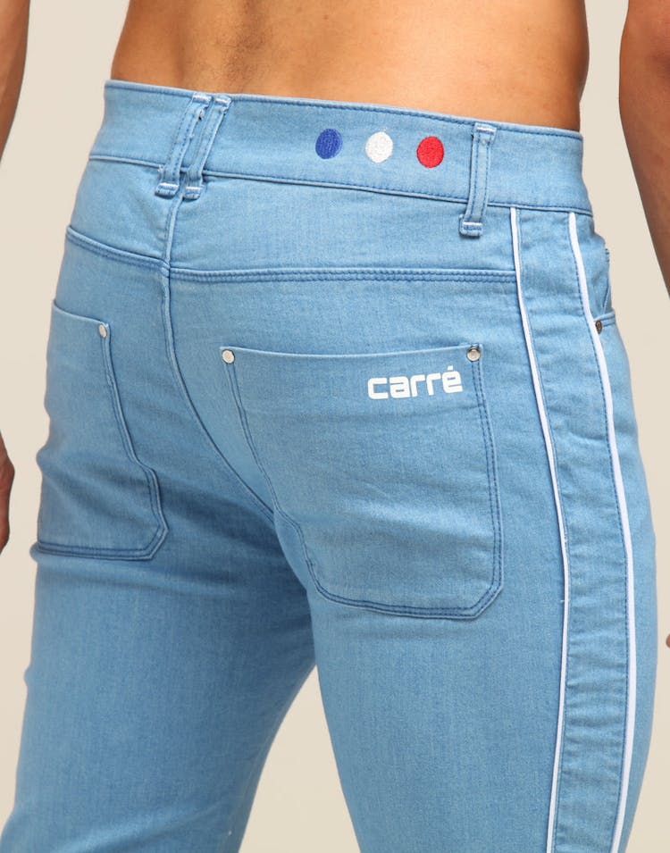 Carré Lignes Skinny Jean Blue