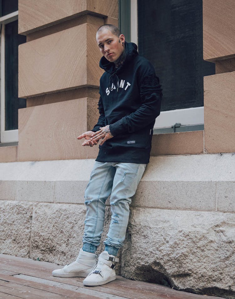 Saint Morta Bleeding Knees Jogger Light Blue