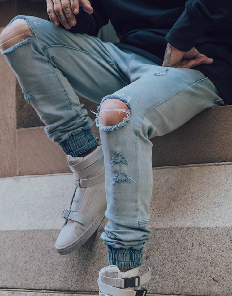 Saint Morta Bleeding Knees Jogger Light Blue