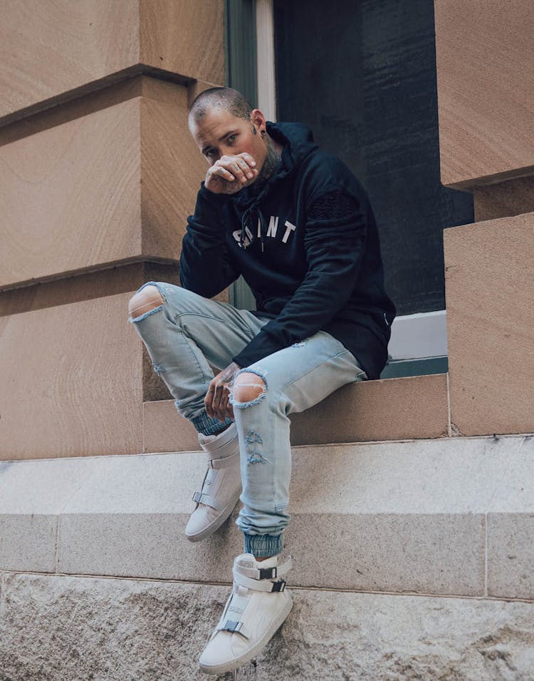 Saint Morta Bleeding Knees Jogger Light Blue