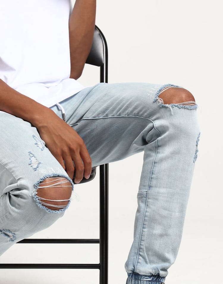 Saint Morta Bleeding Knees Jogger Light Blue