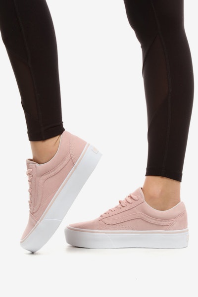 Vans Women's Old Skool Platform Pink/White