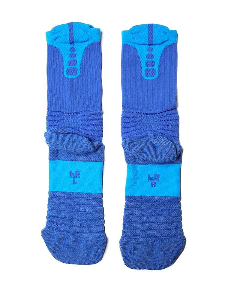 Nike Elite Versatility Crew Basketball Sock Blue/Blue