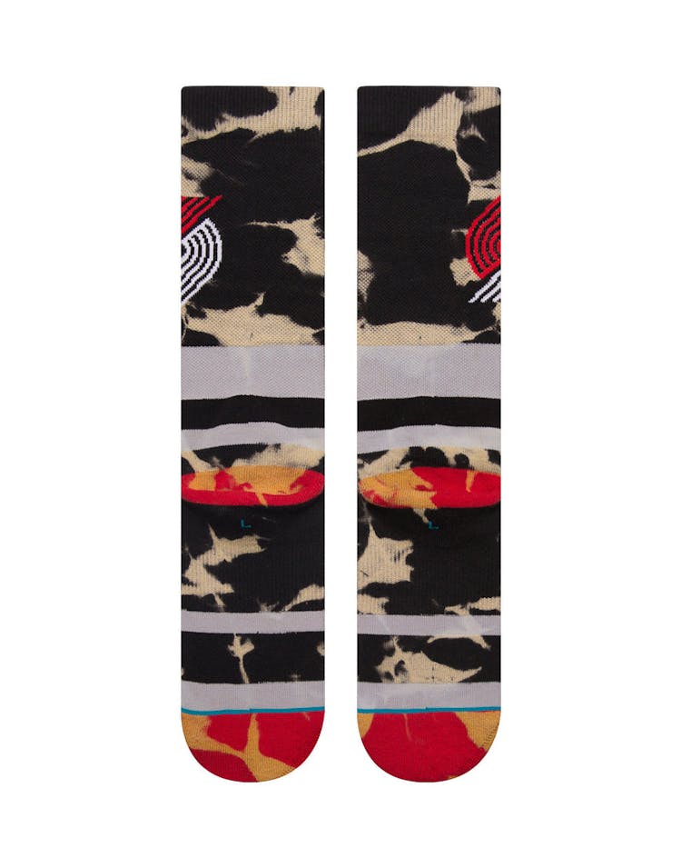 Stance Portland Trail Blazers Acid Wash Sock Red