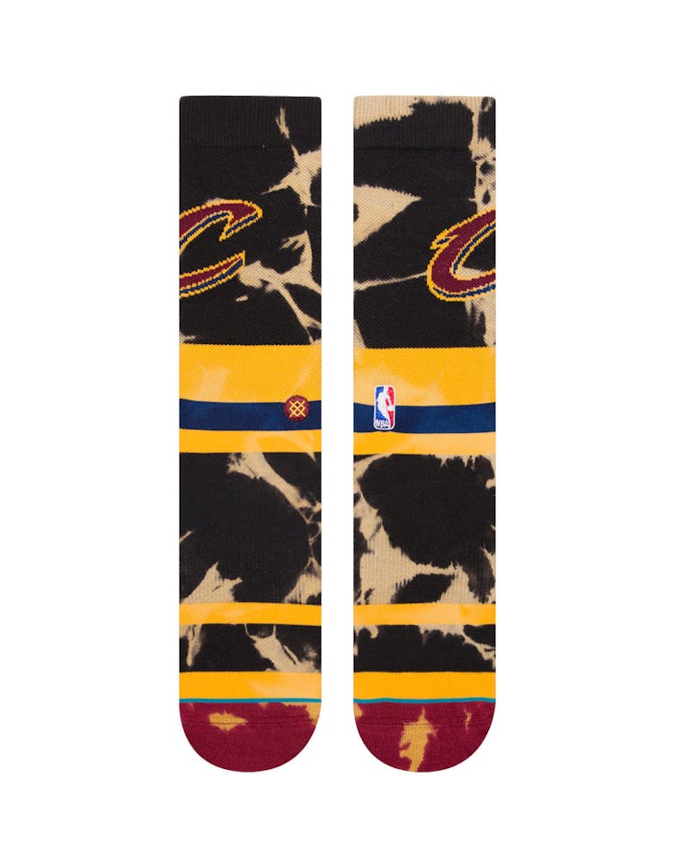 Stance Cleveland Cavaliers Acid Wash Sock Burgundy