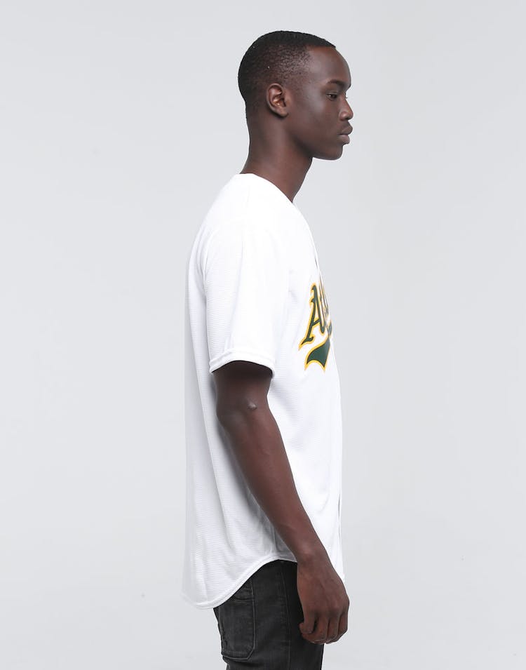 MAJESTIC ATHLETIC OAKLAND ATHLETICS COOL-BASE BASEBALL JERSEY WHITE