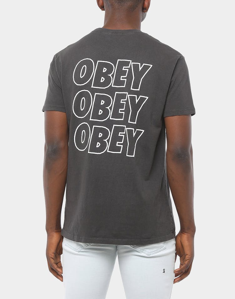 Obey Jumble Lo-Fi Pigment Tee Dusty Black