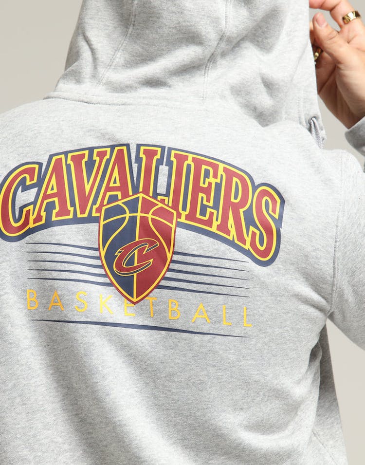 Nike Cleveland Cavaliers Hoodie FZ Essential Spring Hood Heather Grey/Red