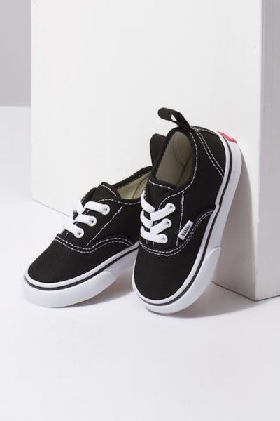 Vans Toddler Authentic (Elastic Lace) Black/White