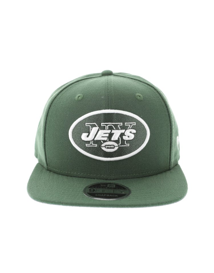 New Era New York Jets 950 Original Fit Grey Undervisor Snapback Dark Green