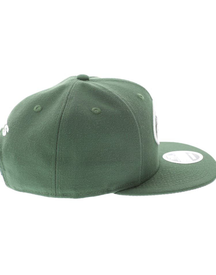 New Era New York Jets 950 Original Fit Grey Undervisor Snapback Dark Green