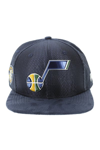 New Era Utah Jazz 9FIFTY Original Fit On-Court Collection Draft Snapback Navy