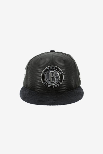 New Era Brooklyn Nets 9FIFTY On-Court Collection Draft Snapback Black