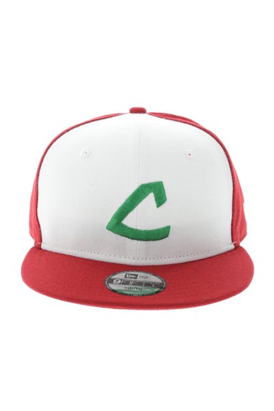 New Era Cleveland Indians Youth Pokemon 9FIFTY Snapback White/Scarlet