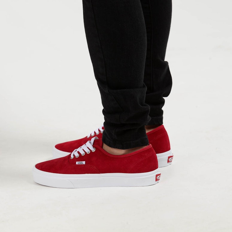 Vans Authentic Pig Suede Red/White