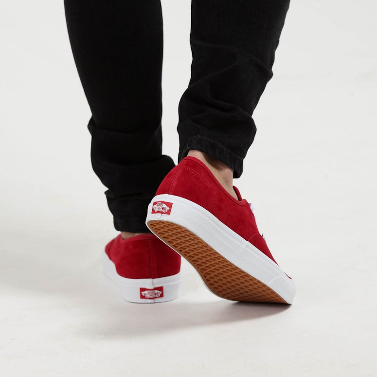 Vans Authentic Pig Suede Red/White