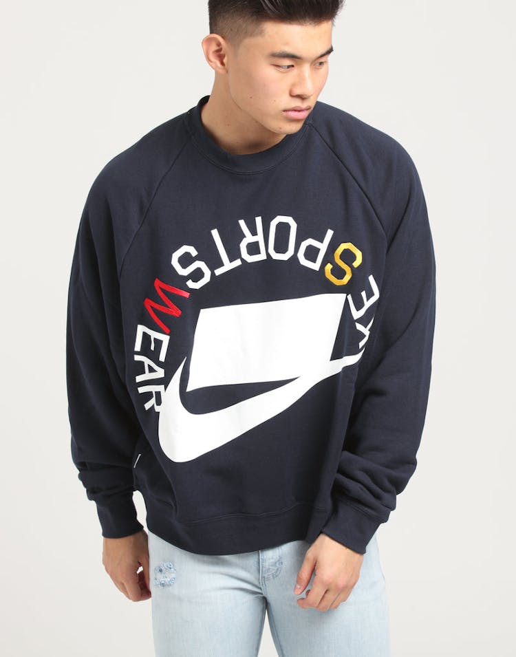 Nike Sportswear NSW Crew Dark Obsidian/White