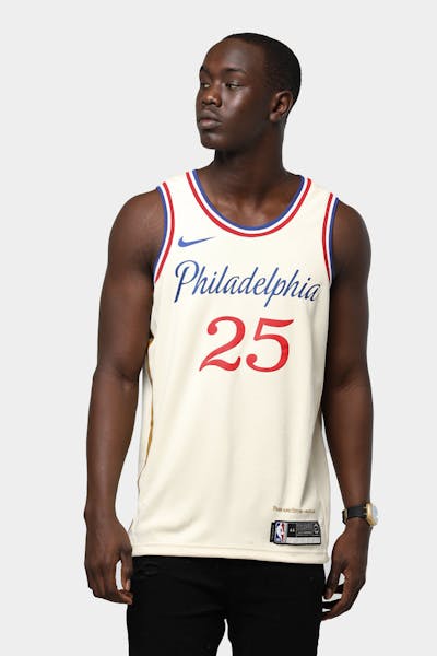 Nike Philadelphia 76ers Ben Simmons #25 City Edition Swingman Jersey Flat Opal
