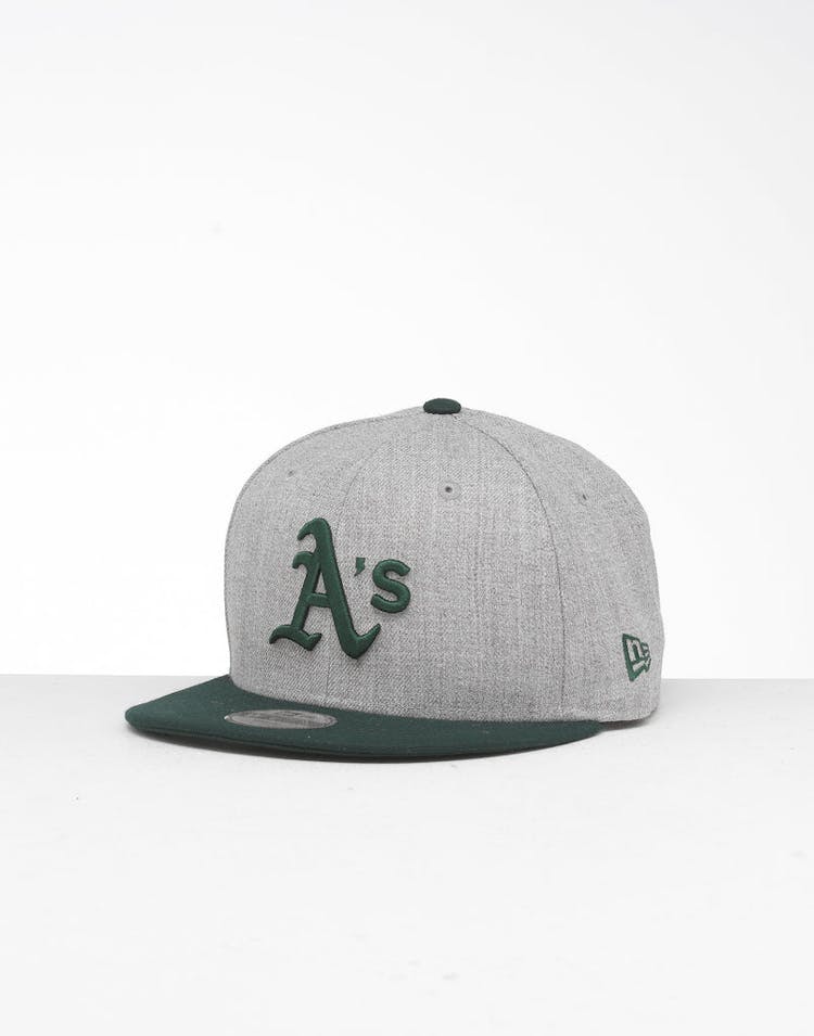 New Era Youth Oakland Athletics 9FIFTY Snapback Heather Grey/Green