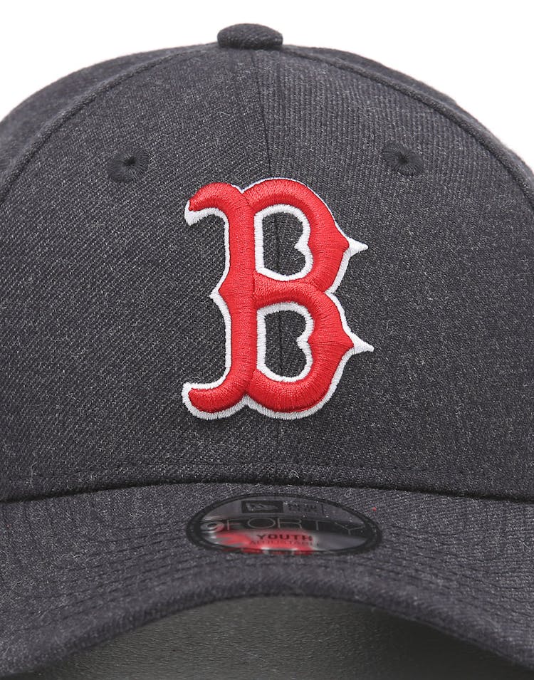 New Era Kids Boston Red Sox 9FORTY Hook & Loop Heather Navy