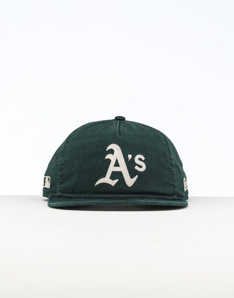 New Era Oakland Athletics The Old Golfer Chainstitch Snapback Dark Green/Ivory