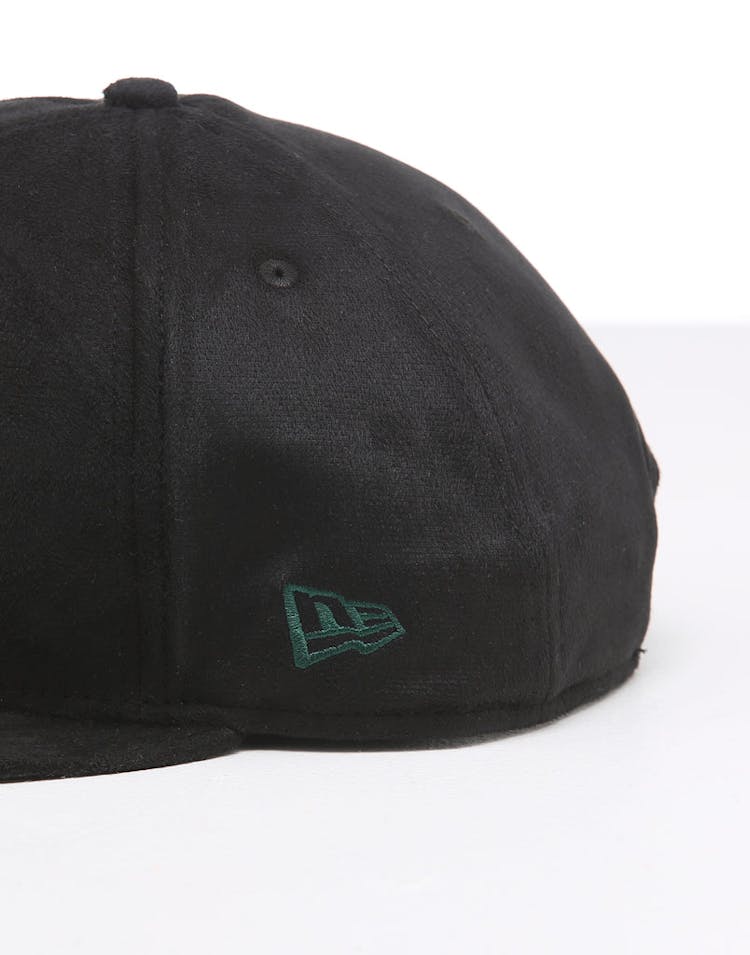 New Era Oakland Athletics 9FIFTY Suede Metal Badge Snapback Black/OTC