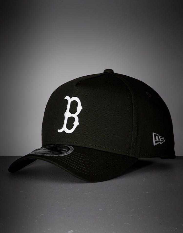 New Era Boston Red Sox 9FORTY A-Frame Reflective Logo Snapback Olive/3M