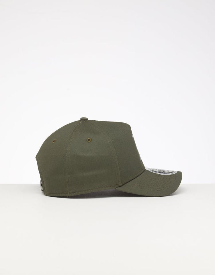 New Era Boston Red Sox 9FORTY A-Frame Reflective Logo Snapback Olive/3M