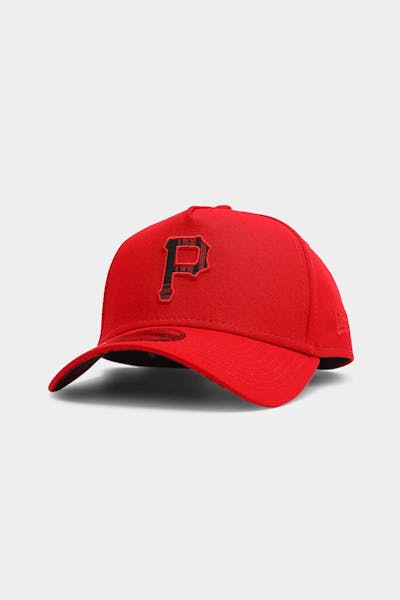 New Era Pittsburgh Pirates Applique 9FORTY A-Frame Snapback Scarlet/Red Tarta
