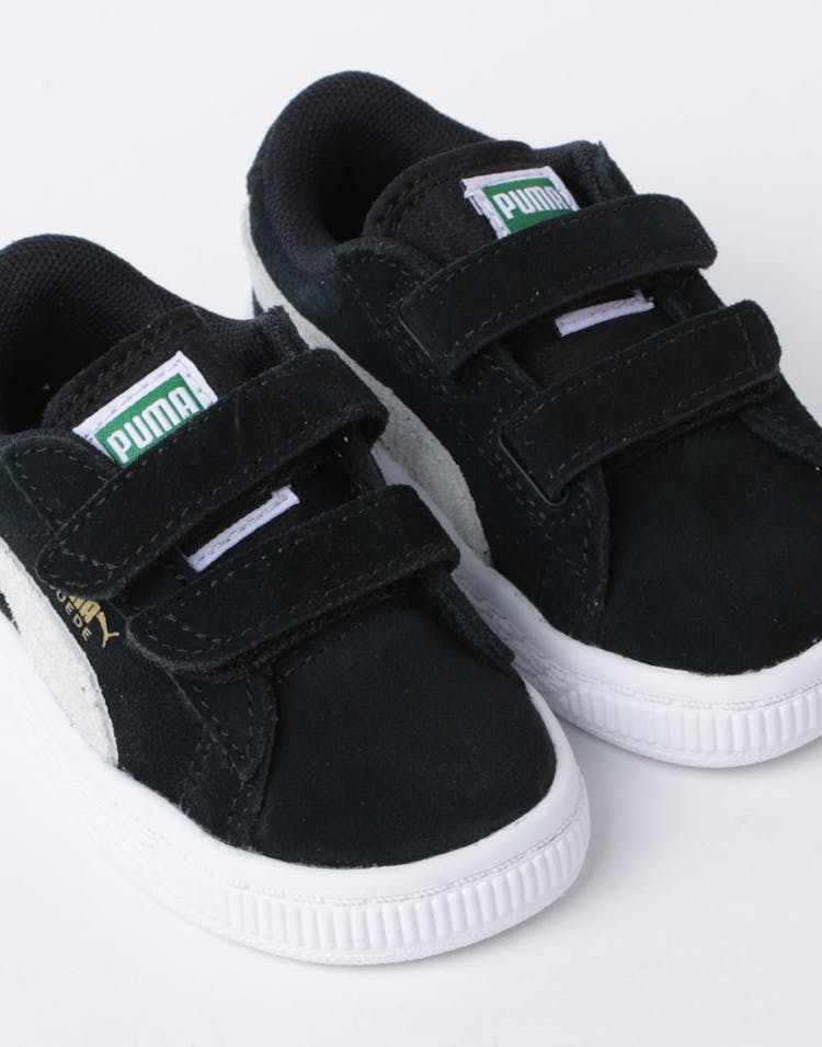 Puma Infant Suede 2 Straps Black/White