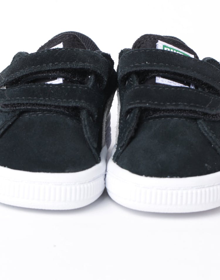 Puma Infant Suede 2 Straps Black/White