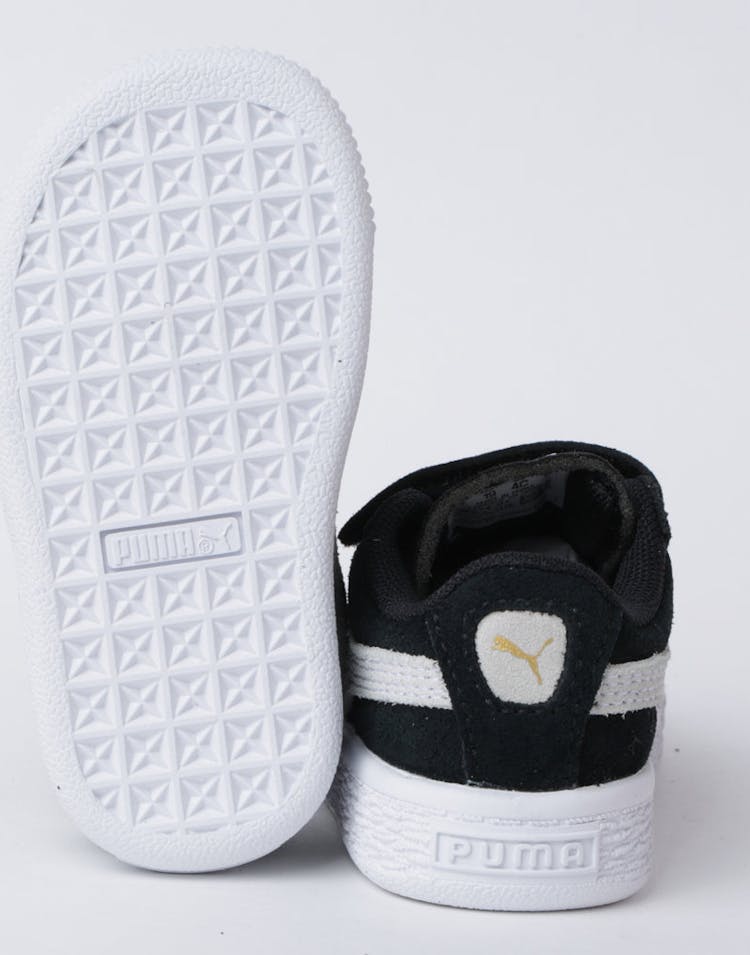 Puma Infant Suede 2 Straps Black/White