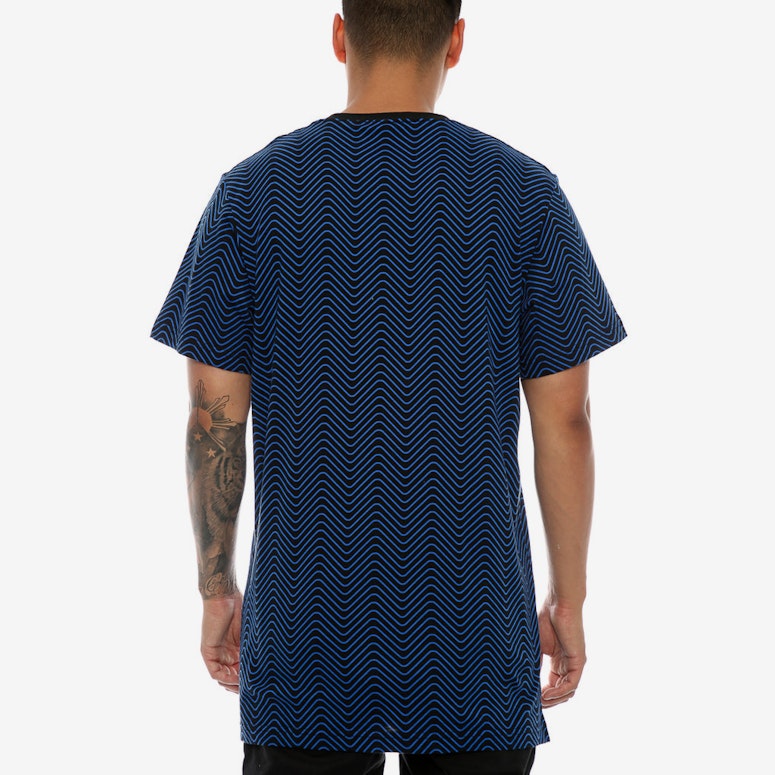 Adidas Originals Herringbone AOP Tee Black/Blue