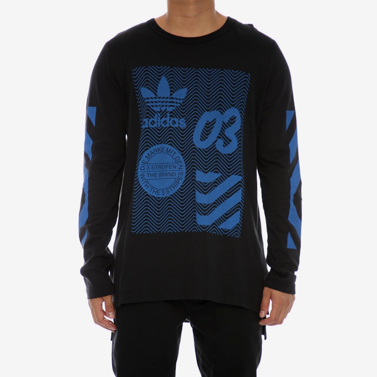 Adidas Originals NYC Long Sleeve Tee Black/Blue
