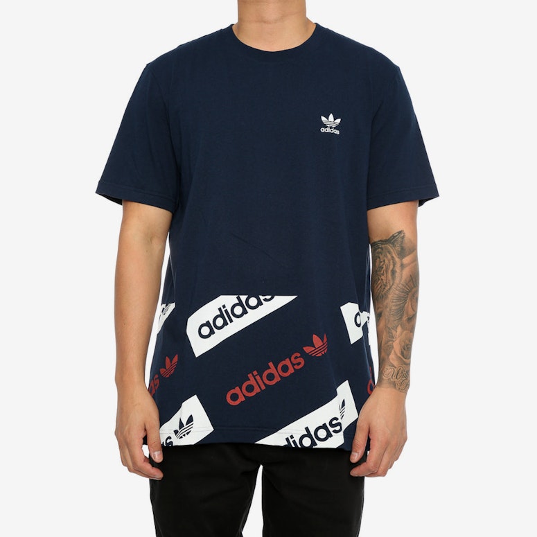 Adidas Originals London Logo Tee Navy