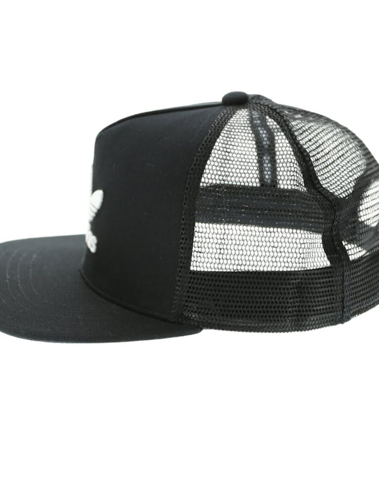 Adidas Trefoil Flat Peak Trucker Black