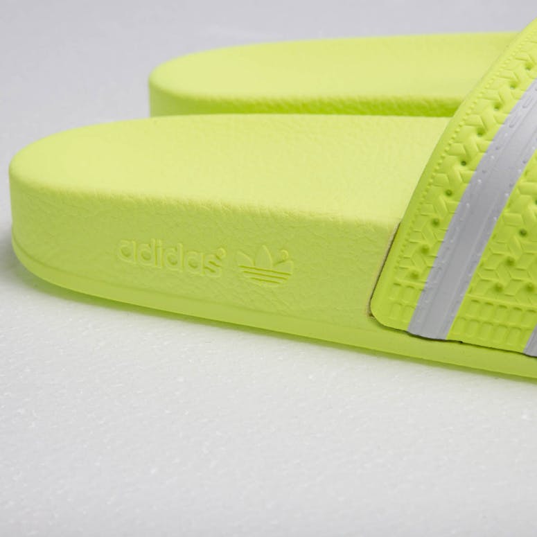 Adidas Adilette Lime/White