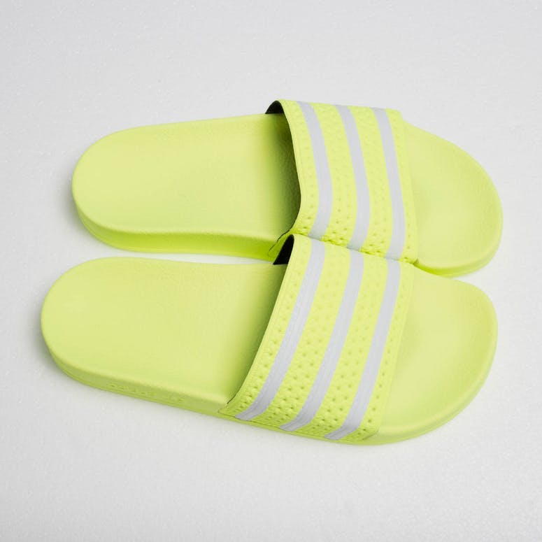 Adidas Adilette Lime/White